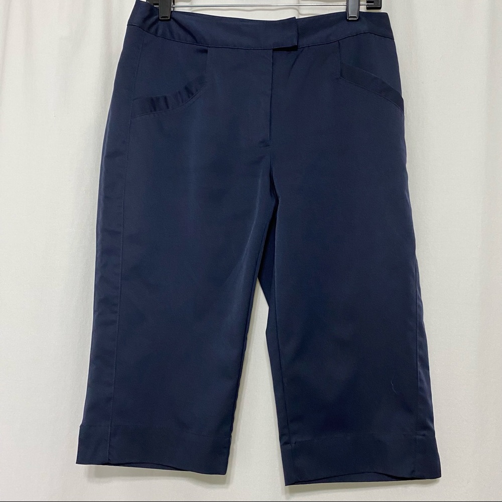 TEHAMA Navy Blue Capris Chino Pants size 6